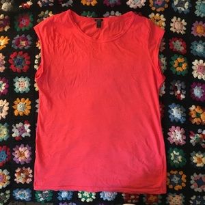 J. Crew linen/Cotten Cap Sleeve T